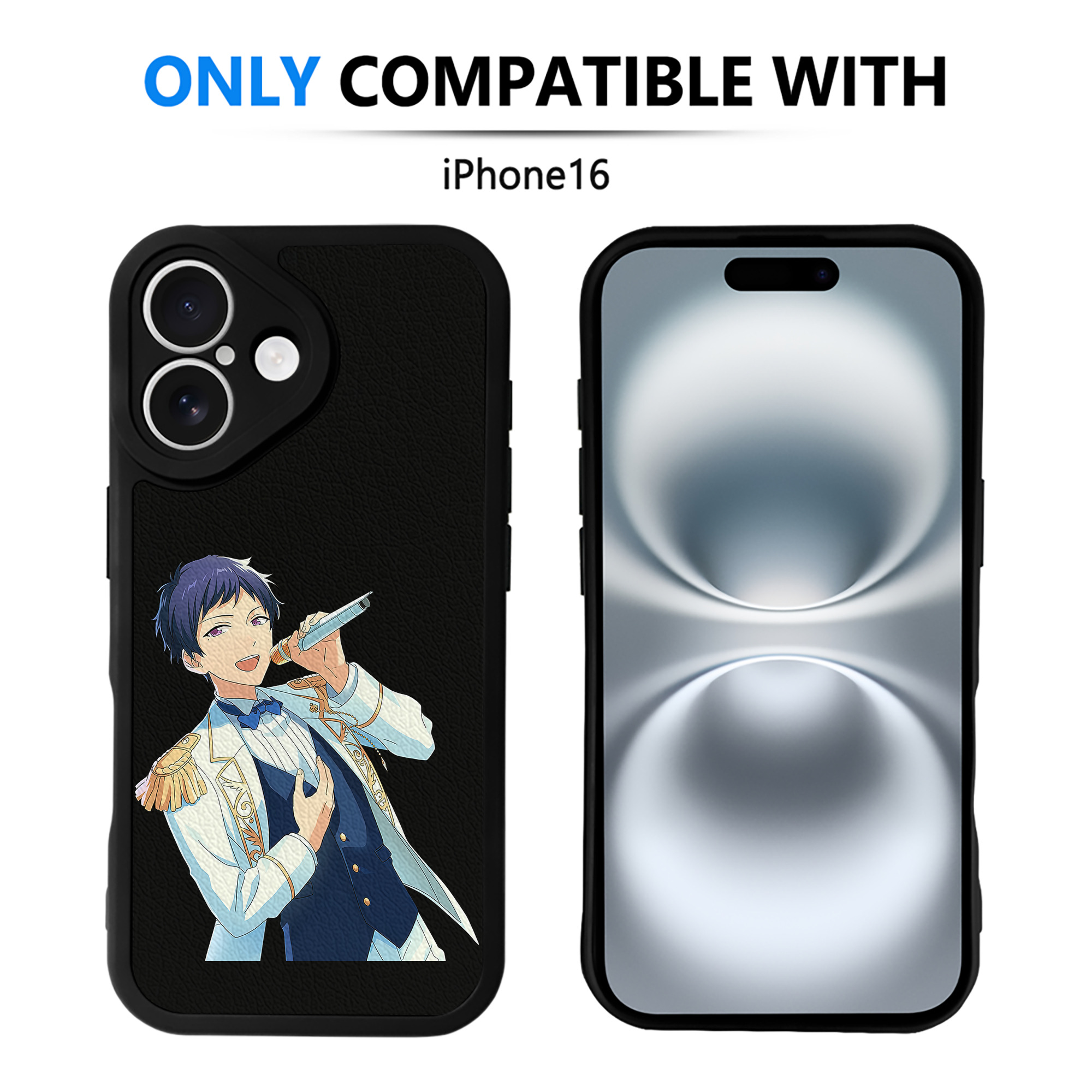 （画像用） あんさんぶるスターズ! Ensemble Stars 【iPhone 16シリーズ対応】シリコンスマホケース（レザー調） 材質：シリコン